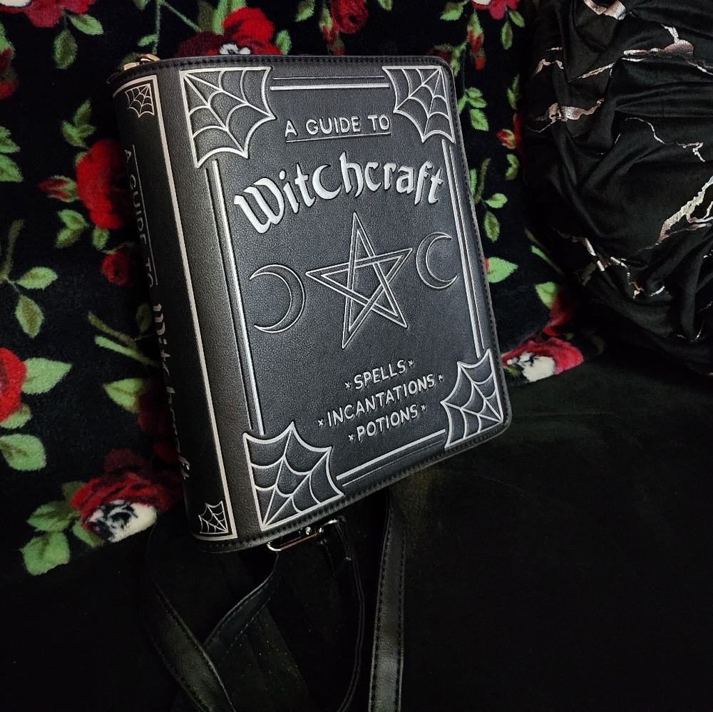 Witchcraft Book novelty Crossbody bag.